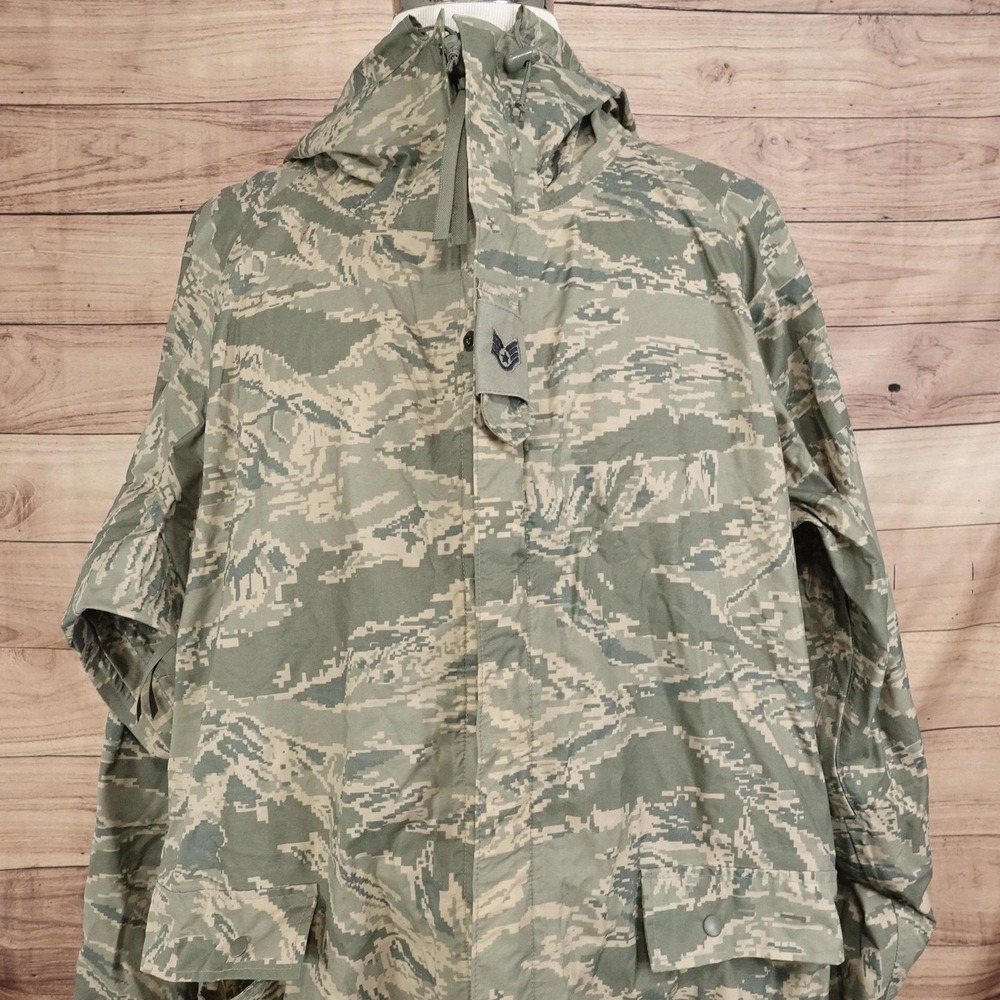 ORC Industries Parka L ABU Tiger Stripe Camo Improved Rainsuit Hooded